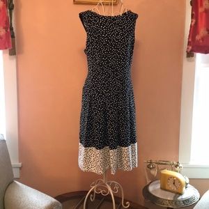 Ralph Lauren black and white dress